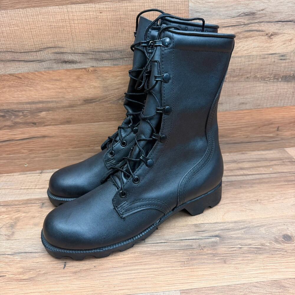 Vtg Ro Search Military Combat  Mens Size 6R Jump Jungle Boots 1993 Black Leather